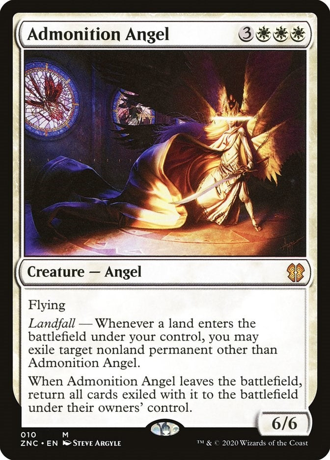 Image for Admonition Angel (Commander: Zendikar Rising) (10) - Magic: The Gathering