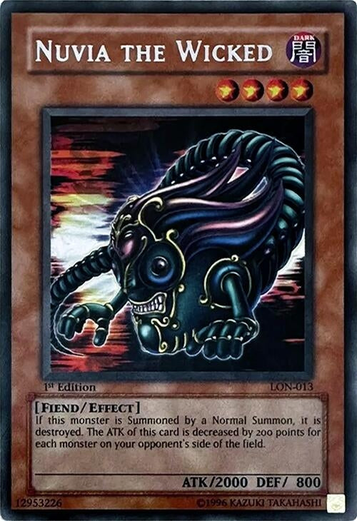Image for Nuvia the Wicked (Labyrinth of Nightmare) (LON-013) - YuGiOh