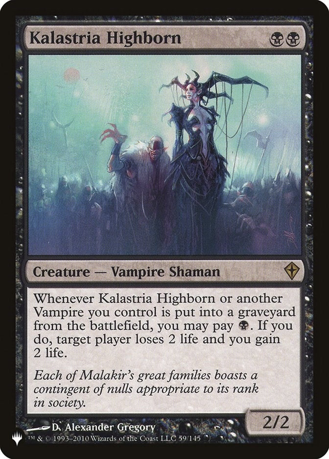 Image for Kalastria Highborn (The List Reprints) (59/145) - Magic: The Gathering