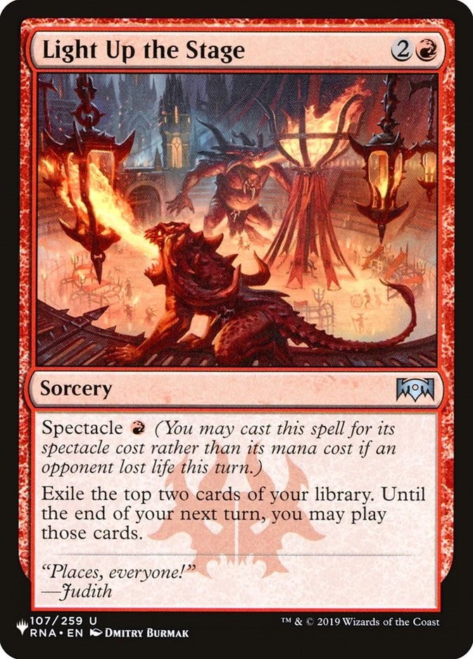 Image for Light Up the Stage (The List Reprints) (107/259) - Magic: The Gathering