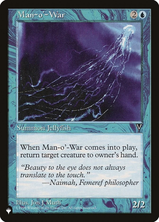 Image for Man-o'-War (VIS) (The List Reprints) - Magic: The Gathering