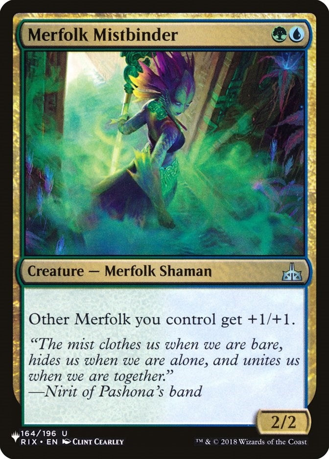 Image for Merfolk Mistbinder (The List Reprints) (164/196) - Magic: The Gathering