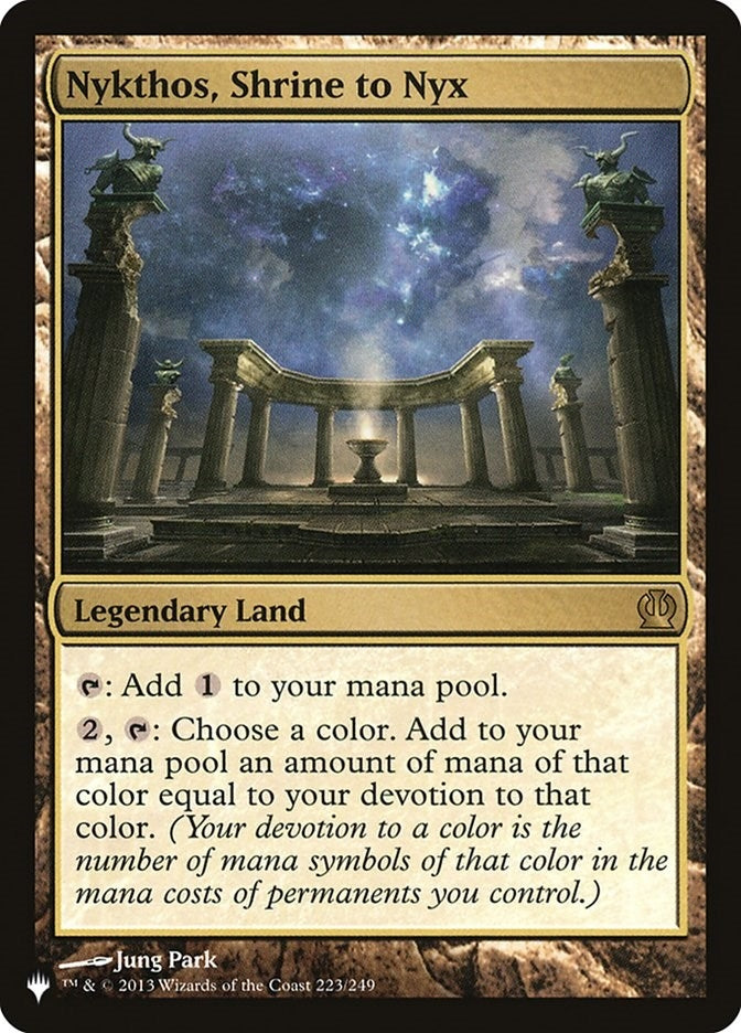 Image for Nykthos, Shrine to Nyx (The List Reprints) (223/249) - Magic: The Gathering