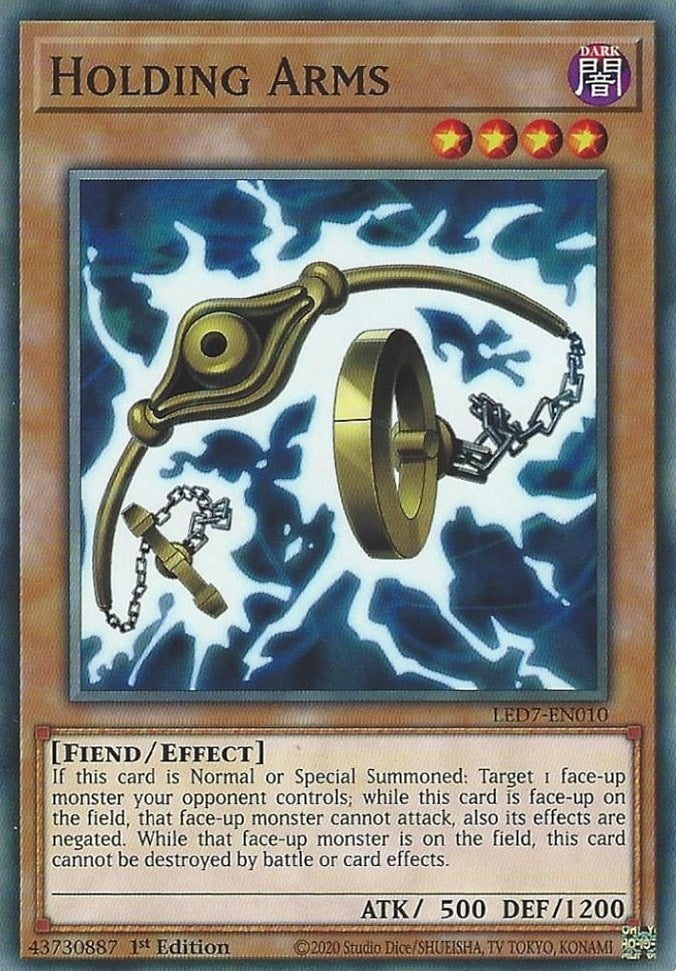 Image for Holding Arms (Legendary Duelists: Rage of Ra) (LED7-EN010) - YuGiOh
