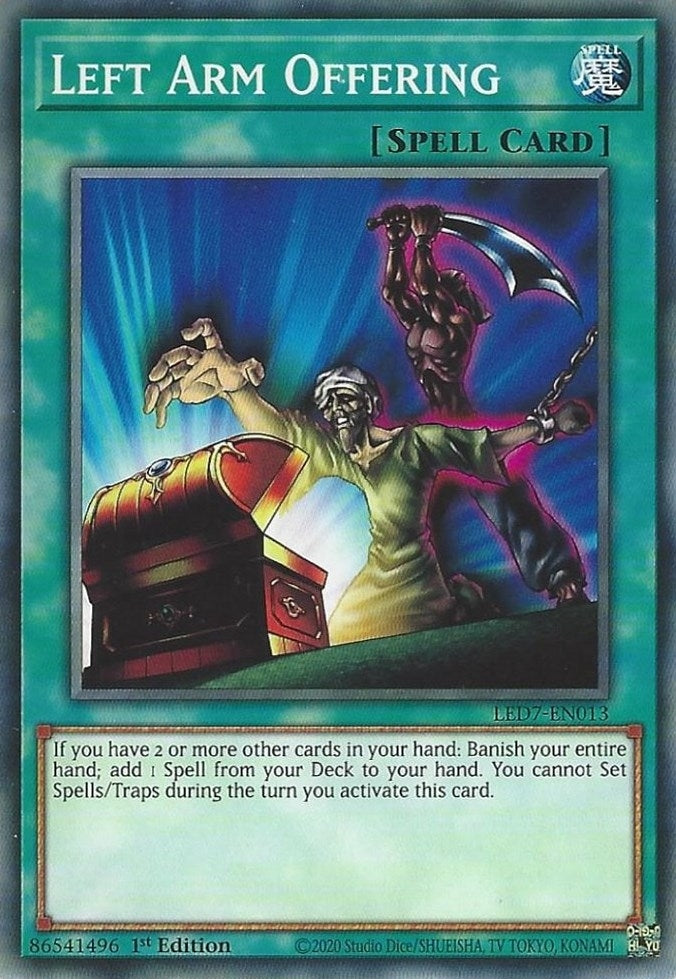 Image for Left Arm Offering (Legendary Duelists: Rage of Ra) (LED7-EN013) - YuGiOh