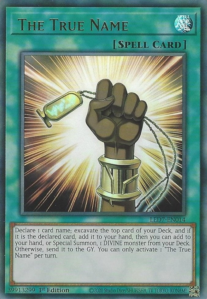Image for The True Name (Legendary Duelists: Rage of Ra) (LED7-EN014) - YuGiOh