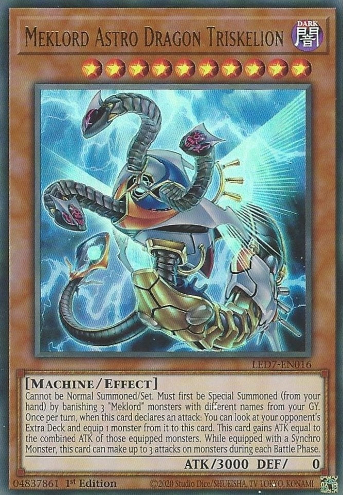 Image for Meklord Astro Dragon Triskelion (Legendary Duelists: Rage of Ra) (LED7-EN016) - YuGiOh