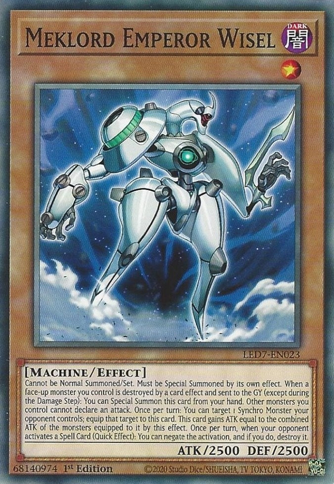 Image for Meklord Emperor Wisel (Legendary Duelists: Rage of Ra) (LED7-EN023) - YuGiOh