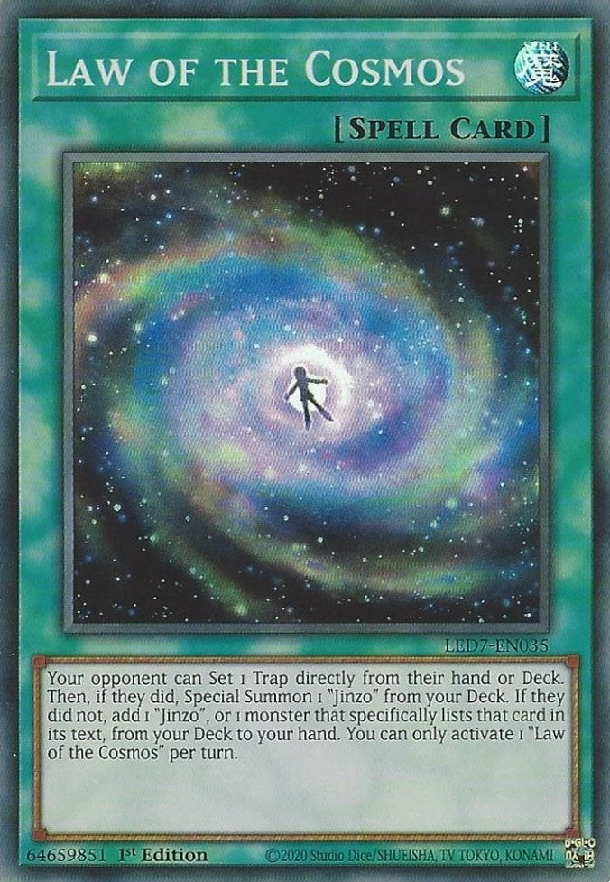 Image for Law of the Cosmos (Legendary Duelists: Rage of Ra) (LED7-EN035) - YuGiOh