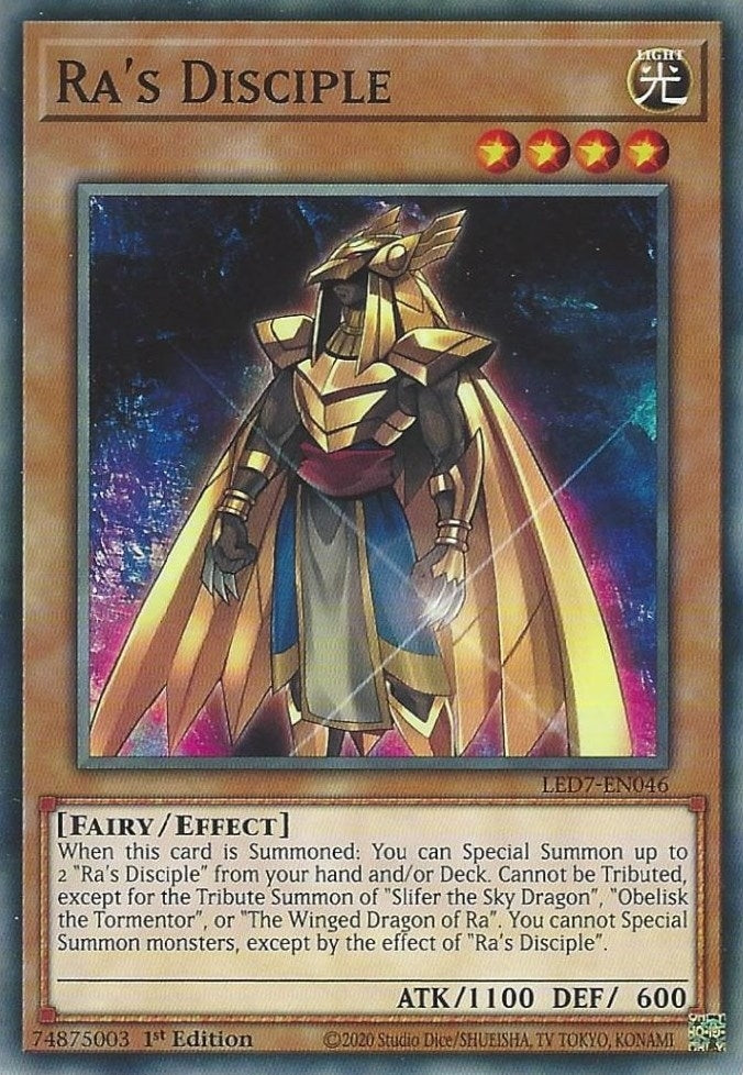 Image for Ra's Disciple (Legendary Duelists: Rage of Ra) (LED7-EN046) - YuGiOh