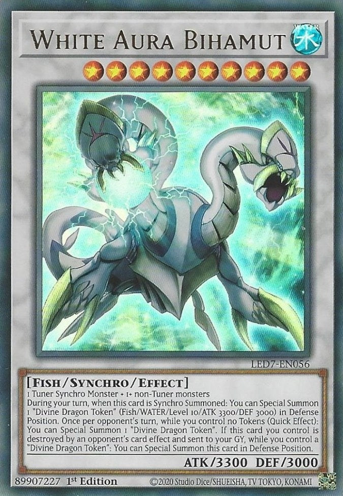 Image for White Aura Bihamut (Legendary Duelists: Rage of Ra) (LED7-EN056) - YuGiOh
