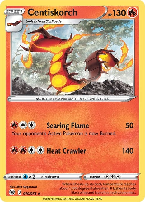 Image for Centiskorch (Champion's Path) (10/73) - Pokemon