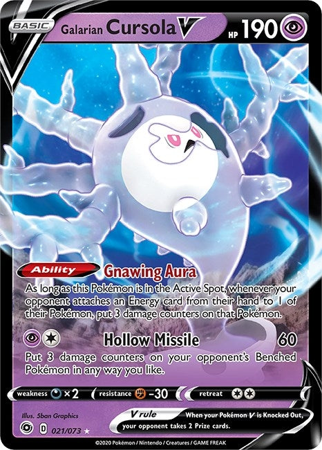 Image for Galarian Cursola V (Champion's Path) (21/73) - Pokemon