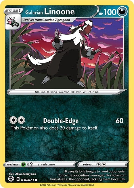 Image for Galarian Linoone (Champion's Path) (36/73) - Pokemon