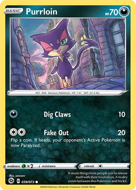 Image for Purrloin (Champion's Path) (39/73) - Pokemon