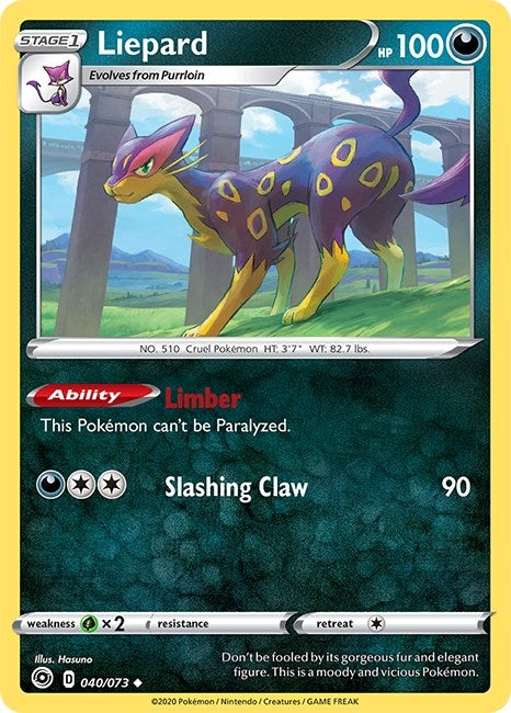 Image for Liepard (Champion's Path) (40/73) - Pokemon