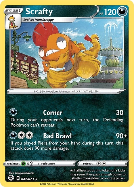 Image for Scrafty (Champion's Path) (42/73) - Pokemon