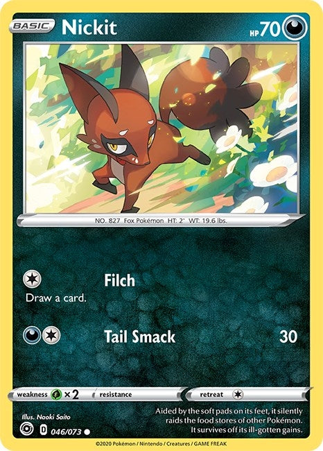 Image for Nickit (Champion's Path) (46/73) - Pokemon