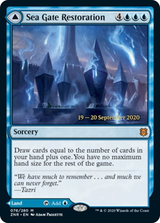 Image for Sea Gate Restoration (Prerelease Cards) (76) - Magic: The Gathering