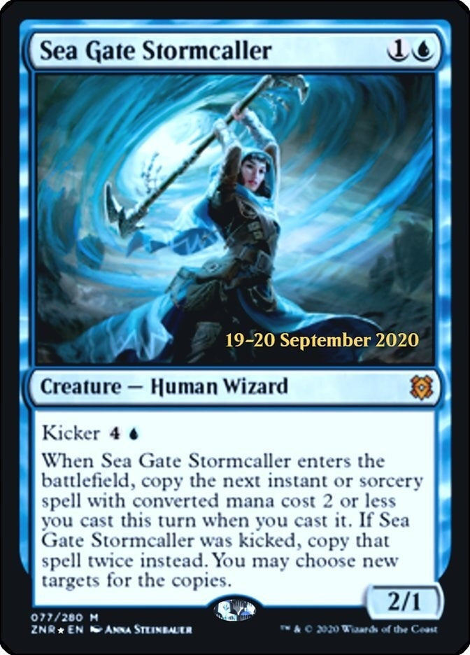 Image for Sea Gate Stormcaller (Prerelease Cards) (77) - Magic: The Gathering