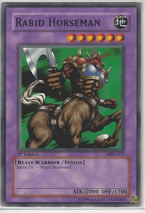 Image for Rabid Horseman (Metal Raiders) (MRD-077) - YuGiOh
