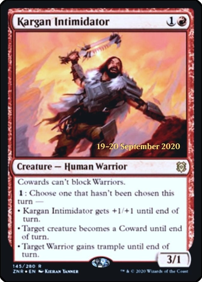 Image for Kargan Intimidator (Prerelease Cards) (145) - Magic: The Gathering