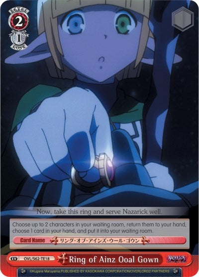 Image for Ring of Ainz Ooal Gown (Nazarick: Tomb of the Undead) (OVL/S62-TE18 TD) - Weiss Schwarz