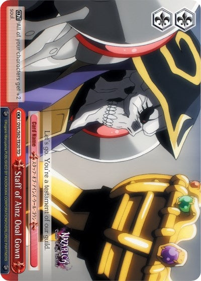 Image for Staff of Ainz Ooal Gown (Nazarick: Tomb of the Undead) (OVL/S62-TE20 TD) - Weiss Schwarz