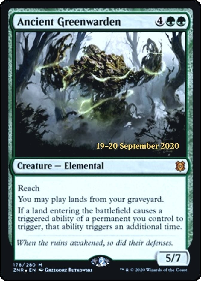 Image for Ancient Greenwarden (Prerelease Cards) (178) - Magic: The Gathering