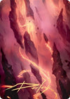 Image for Mountain Art Card (16/81) (Gold-Stamped Signature) (Art Series: Zendikar Rising) (16) - Magic: The Gathering