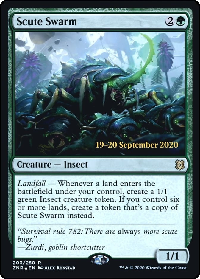 Image for Scute Swarm (Prerelease Cards) (203) - Magic: The Gathering