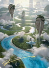 Image for Clearwater Pathway Art Card (Gold-Stamped Signature) (Art Series: Zendikar Rising) (25) - Magic: The Gathering