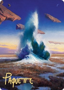 Image for Flooded Strand Art Card (Gold-Stamped Signature) (Art Series: Zendikar Rising) (29) - Magic: The Gathering