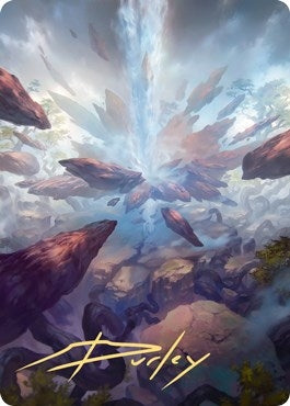 Image for Prismatic Vista Art Card (Gold-Stamped Signature) (Art Series: Zendikar Rising) (35) - Magic: The Gathering