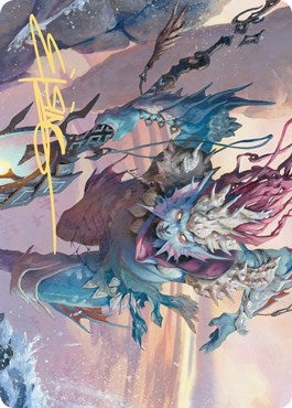 Image for Umara Wizard Art Card (Gold-Stamped Signature) (Art Series: Zendikar Rising) (52) - Magic: The Gathering