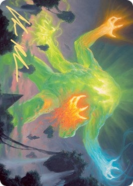 Image for Omnath, Locus of Creation Art Card (Gold-Stamped Signature) (Art Series: Zendikar Rising) (78) - Magic: The Gathering
