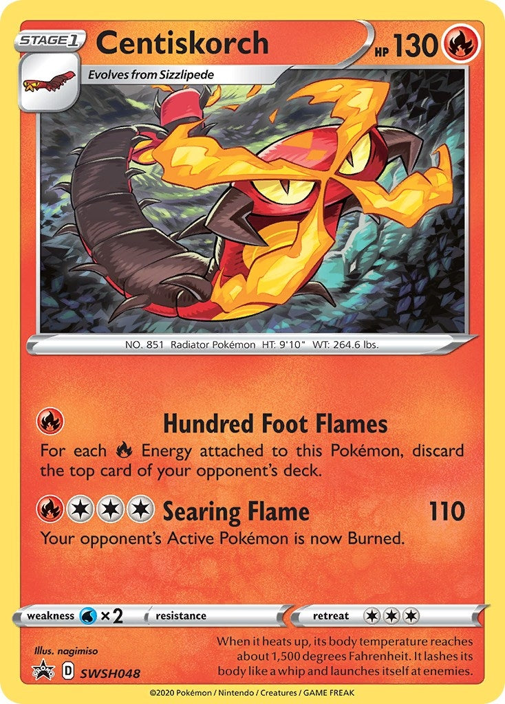 Image for Centiskorch - SWSH048 (SWSH: Sword & Shield Promo Cards) (SWSH048) - Pokemon