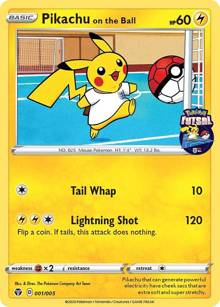 Image for Pikachu on the Ball - 001/005 (Pokemon Futsal) (Miscellaneous Cards & Products) (001/005) - Pokemon
