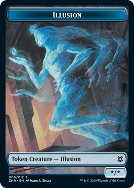 Image for Illusion // Plant Double-sided Token (Zendikar Rising) - Magic: The Gathering