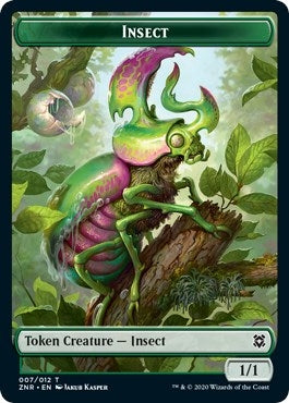 Image for Insect // Kor Warrior Double-sided Token (Zendikar Rising) - Magic: The Gathering