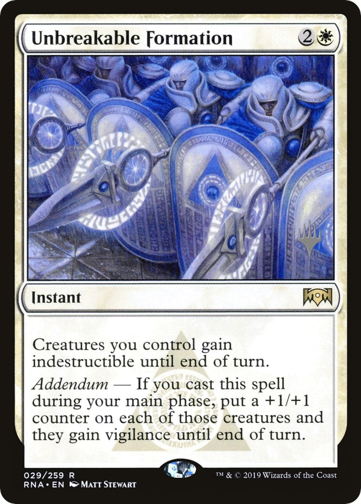 Image for Unbreakable Formation (Promo Pack: Zendikar Rising) (29) - Magic: The Gathering