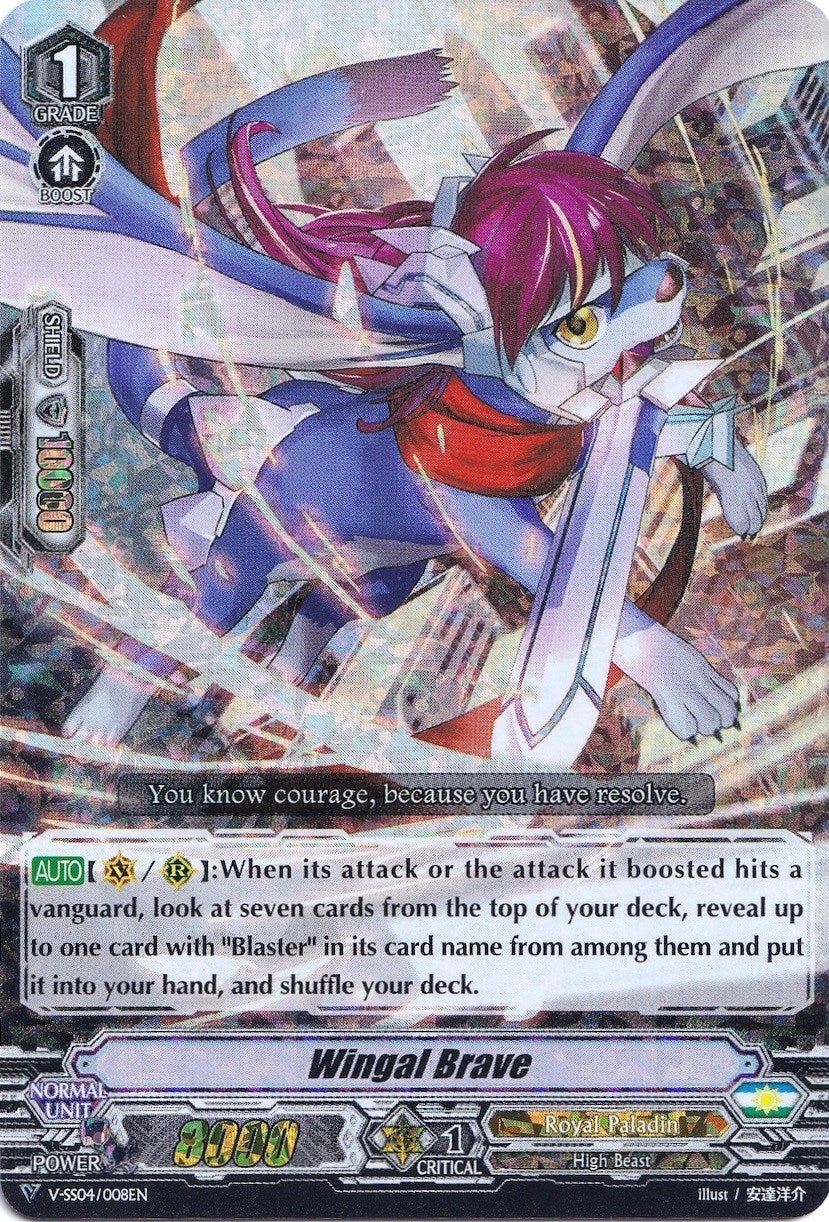 Image for Wingal Brave (RRR Foil) (V-SS04: Majesty Lord Blaster) (V-SS04/008EN) - Cardfight Vanguard