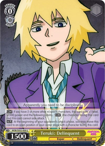 Image for Teruki: Delinquent (Mob Psycho 100) (MOB/SX02-009 U) - Weiss Schwarz