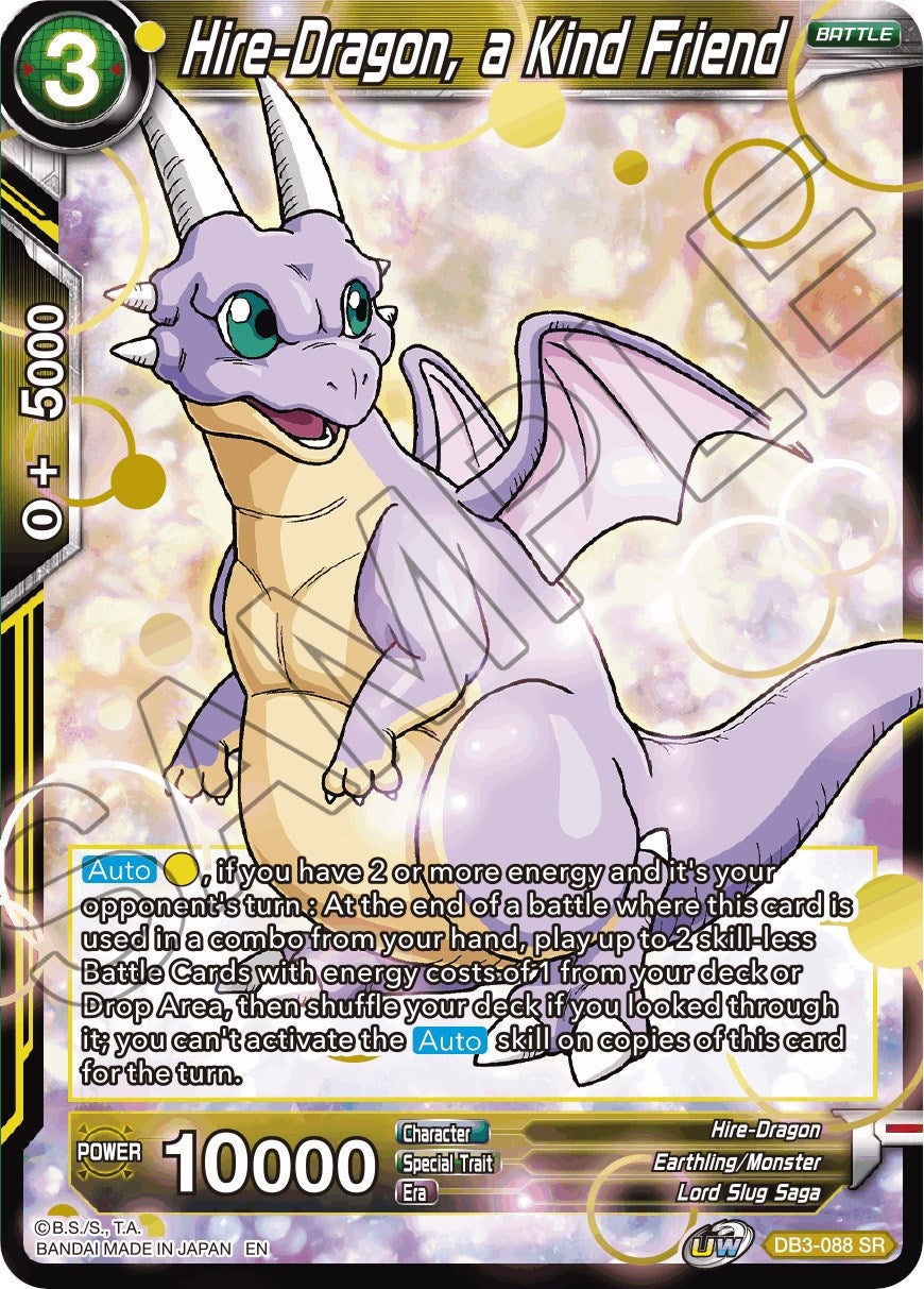Image for Hire-Dragon, a Kind Friend (Draft Box 06 - Giant Force) (DB3-088) - Dragon Ball Super: Masters