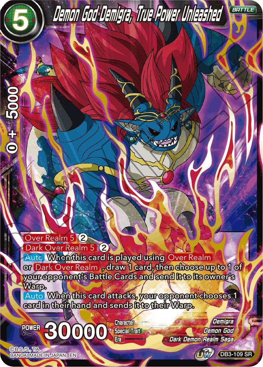 Image for Demon God Demigra, True Power Unleashed (Draft Box 06 - Giant Force) (DB3-109) - Dragon Ball Super: Masters