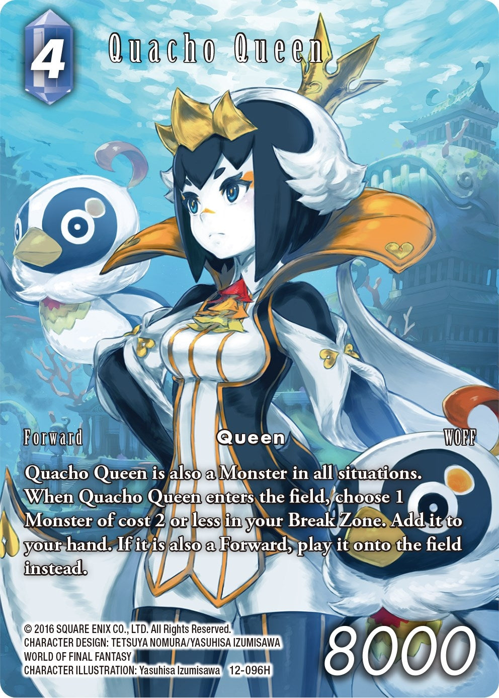Image for Quacho Queen (Full Art) (Opus XII) (12-096H) - Final Fantasy TCG