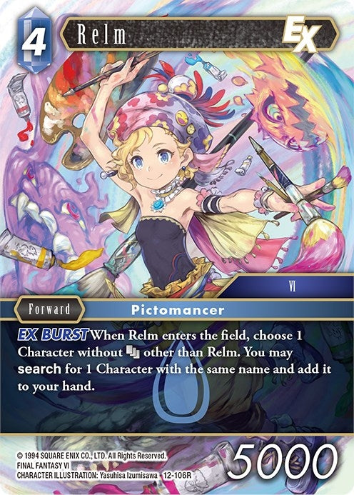 Image for Relm EX (Opus XII) (12-106R) - Final Fantasy TCG