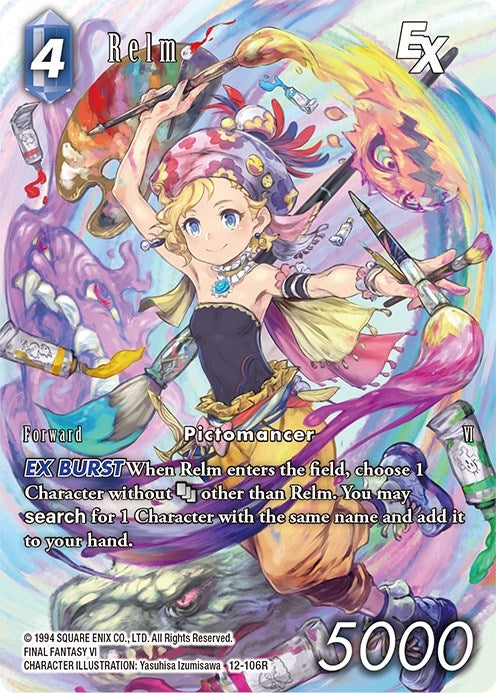 Image for Relm EX (Full Art) (Opus XII) (12-106R) - Final Fantasy TCG