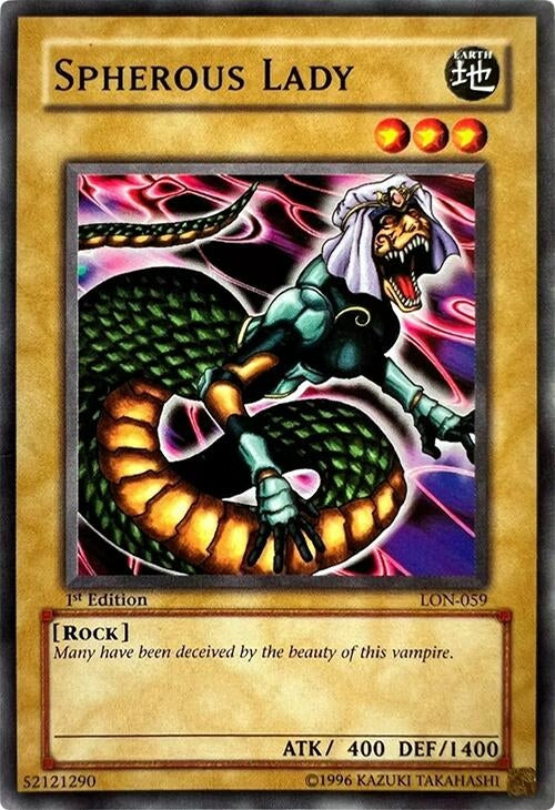 Image for Spherous Lady (Labyrinth of Nightmare) (LON-059) - YuGiOh