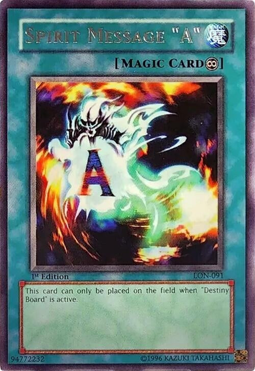 Image for Spirit Message "A" (Labyrinth of Nightmare) (LON-091) - YuGiOh